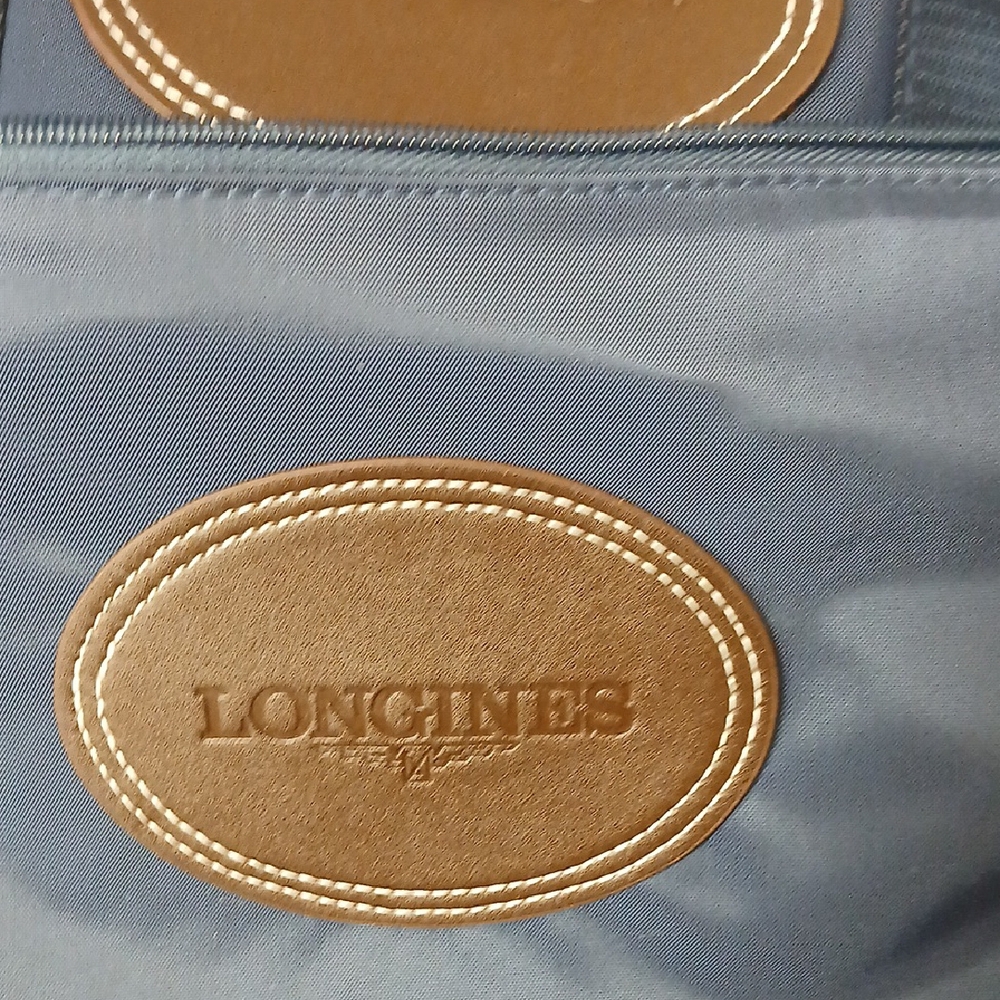 Longines Navy and Brown Men's Backpack - Picture 2 of 7